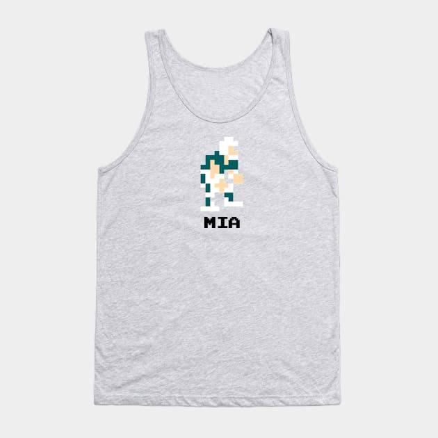 8-Bit Linebacker - Miami Tank Top by The Pixel League